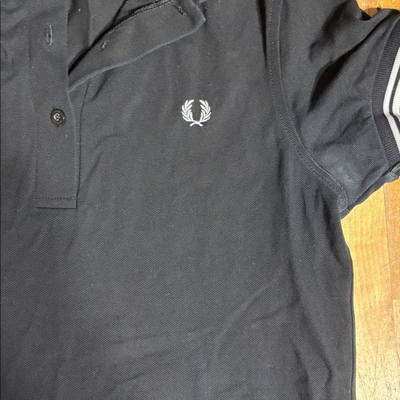 Fred Perry Black Polo Dress with White Accents - Picture 4 of 11